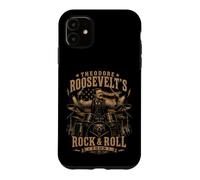 Custodia per iPhone 11 Theodore Roosevelt Batterista Divertente presidente americano americano