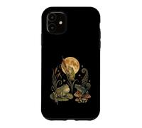 Custodia per iPhone 11 Three Frogs Moon Vintage Amphibian Cottagecore Art