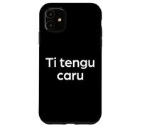Custodia per iPhone 11 "Ti amo" divertente parola in corso