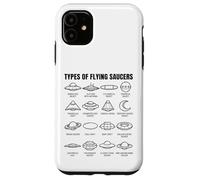 Custodia per iPhone 11 Tipi di dischi volanti UFO Alien Space Science Lovers