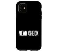 Custodia per iPhone 11 Tipografia tattica mentale stile militare controllo ingranaggi