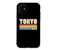Custodia per iPhone 11 Tokyo Giappone Rainbow Gay Pride Merch Retro anni '70 anni '80 Queer