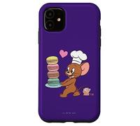 Custodia per iPhone 11 Tom and Jerry Macaron Love