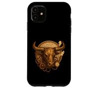 Custodia per iPhone 11 Toro Steampunk Zodiac Bull Gear