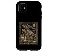 Custodia per iPhone 11 Totem delle carte dei tarocchi delle tartarughe marine celesti