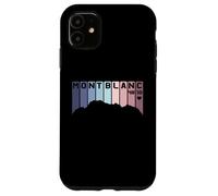 Custodia per iPhone 11 Tour Du Mont Blanc 4810 Montblanc Retro TMB Regali Escursionismo