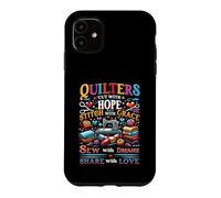 Custodia per iPhone 11 Trapunte trapuntate tagliate con speranza e cuciture con grazia Sew Share