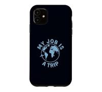 Custodia per iPhone 11 Travel Job è un umorismo aereo di Trip Globe