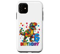Custodia per iPhone 11 Trex Blocks Master Builder Kids