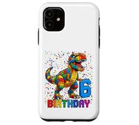 Custodia per iPhone 11 Trex Blocks Master Builder Kids