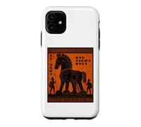 Custodia per iPhone 11 Troy One Night Only Trojan Horse Greco Mitologia Arte