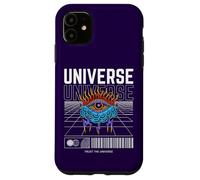 Custodia per iPhone 11 Trust The Universe Pop Energia Elettrica Nuvole Veggente Retro