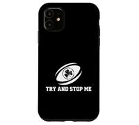 Custodia per iPhone 11 Try and Stop Me Rugby Player Tackle Scrum Sports