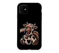 Custodia per iPhone 11 Turkey Moo - Costume da mucca del Ringraziamento divertente