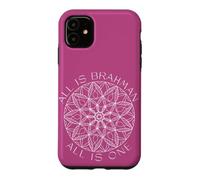 Custodia per iPhone 11 Tutto è Brahman, Tutto è Uno, Yoga Unità Mandala Art