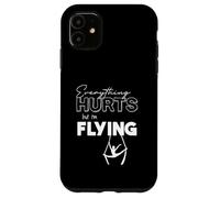 Custodia per iPhone 11 Tutto fa male ma sto volando aerea Lyra, sete, cerchio