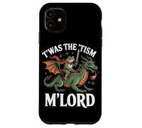 Custodia per iPhone 11 Twas The Tism M'Lord Frog Dragon Rider Fantasy Medievale