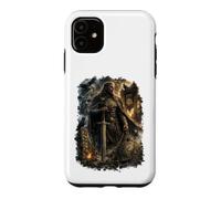 Custodia per iPhone 11 Tyr Guerriero Rune Vichinghi Mitologia Norrena