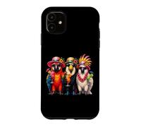 Custodia per iPhone 11 Uccelli tropicali hawaiani estivi pappagallo ara amanti degli uccelli