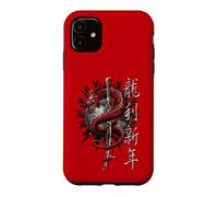 Custodia per iPhone 11 Ufficiale Spiral Oriental Dragon Gothic Fantasy
