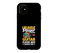 Custodia per iPhone 11 Ukulele Player perché anche i chitarristi hanno bisogno di eroi