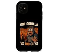 Custodia per iPhone 11 Un Gorilla Vs 100 Ragazzi Cento Uomini Meme