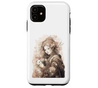 Custodia per iPhone 11 Una donna che indossa un kimono tradizionale giapponese che sogna sogni diurni leggeri e fragili