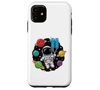 Custodia per iPhone 11 Undicesimo Compleanno Astronauta Pianeti 11° Carino Spazio Adorabile
