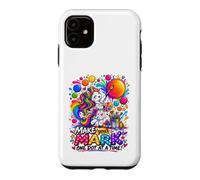 Custodia per iPhone 11 Unicorno per ragazze Dot Day Make Your Mark Art Teacher Kids School