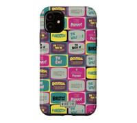 Custodia per iPhone 11 Universal Monsters Retro Horror Titles All Over Print