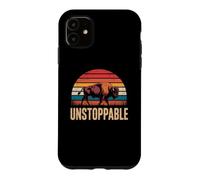 Custodia per iPhone 11 Unstoppable Buffalo Bison Outdoor Vintage Graphic