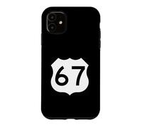 Custodia per iPhone 11 US Route 67 segno