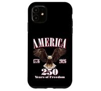 Custodia per iPhone 11 USA 250 anni di libertà in America Bald Eagle
