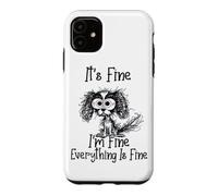 Custodia per iPhone 11 Va bene, sto bene, va tutto bene, divertente meme sui cani
