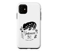 Custodia per iPhone 11 Vancouver BC Bear & Flowers Nature At Your Door Design