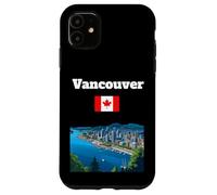 Custodia per iPhone 11 Vancouver viaggio souvenir Canada amante della città bandiera canadese