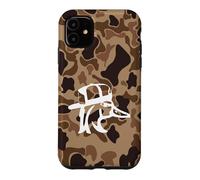 Custodia per iPhone 11 Vecchia Scuola Camo Southern Duck Cacciatori Con Cane All'aperto
