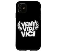 Custodia per iPhone 11 Veni Vidi Vici Il vincitore del testo latino prende tutto