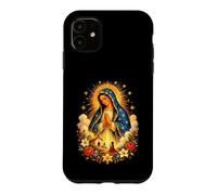 Custodia per iPhone 11 Vergine Maria Preghiera Chiesa Rose Cattolica Arte devozionale