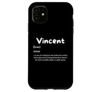 Custodia per iPhone 11 Vincent Definizione Personalizzato Personalizzato Vinny Costume Vince