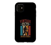 Custodia per iPhone 11 Vintage 1979 Bigfoot Sasquatch Theme Chitarra Edizione Limitata