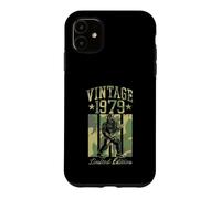Custodia per iPhone 11 Vintage 1979 Bigfoot Sasquatch Theme Chitarra Edizione Limitata
