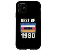 Custodia per iPhone 11 Vintage 1980's Kid Retro Born In the 1980 Cassette