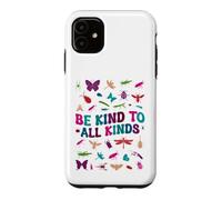 Custodia per iPhone 11 Vintage Be Kind To All Kinds Bugs Insect Lover Kindness