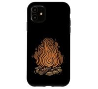 Custodia per iPhone 11 Vintage Camping Avventura Outdoor Regalo Fuoco