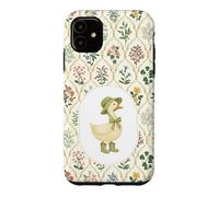 Custodia per iPhone 11 Vintage Cottagecore Duck Dainty Whimsy Garden