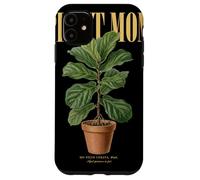 Custodia per iPhone 11 Vintage Fiddle-Leaf Fig Pianta Mamma Natura Flora Giardiniere