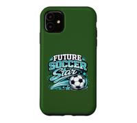 Custodia per iPhone 11 Vintage Futuro Calcio Star Retro Gioventù Gioca Giornata Gioco
