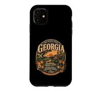 Custodia per iPhone 11 Vintage Georgia Peach State Southern Roots