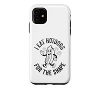 Custodia per iPhone 11 Vintage mangio hot dog per la forma 4 luglio Retro Mens